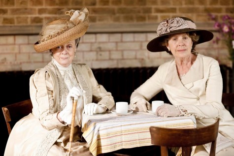 Press released photo PBS. Countess dowager Lady Violet Crawley and Isobel Crawley