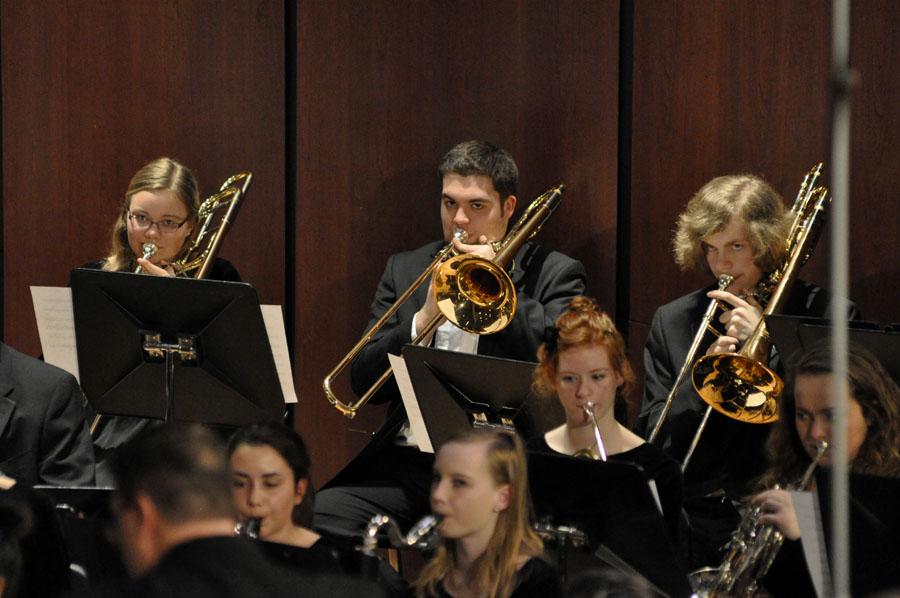 The Trumpets play last Thursday night at the band concert