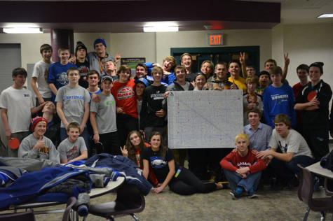The participants of the 2014 YoungLife Ping-Pong tournament