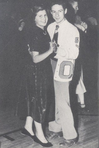 Check out that Letter Sweater-1950 Homecoming dance