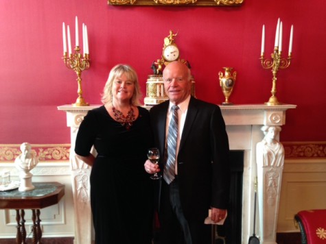 Margo McKay with her father, her special guest at the White House ceremony
