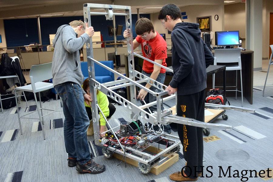 Attaching the frame to the electric work