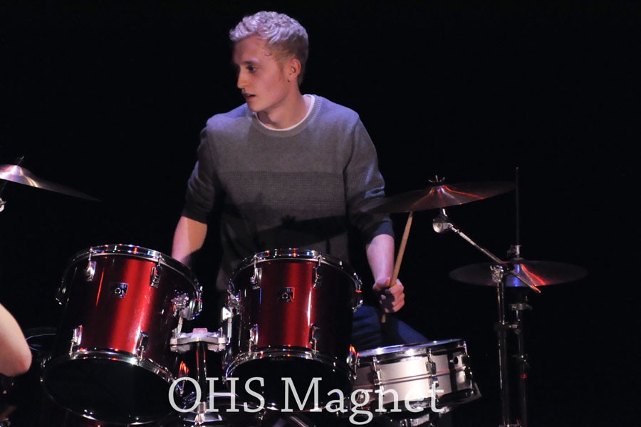 Daniel Nolte plays the drums in The Reluctant Scholars