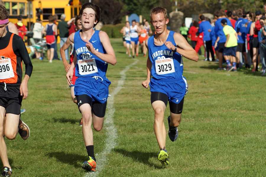 Boys cross country moving towards the top