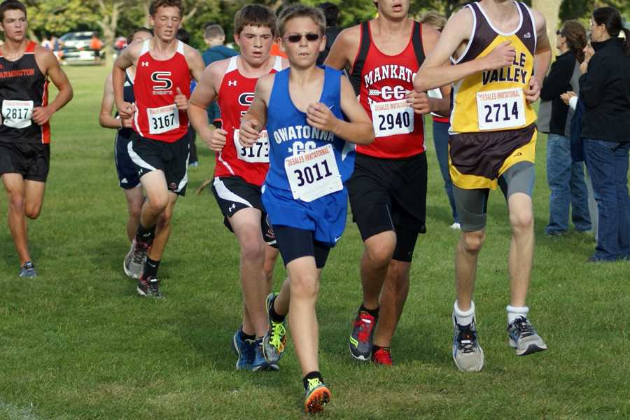 Boys cross country moving towards the top