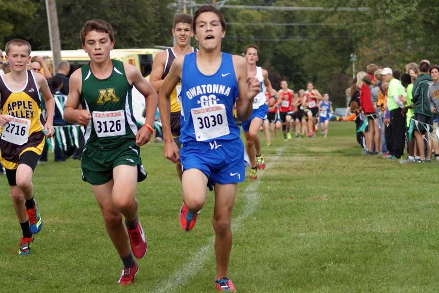 Boys cross country moving towards the top