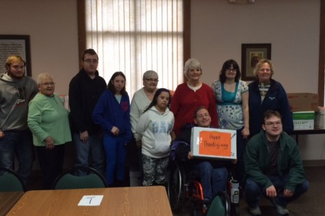 Mrs. Jeno's class collected food and items for the local food shelf