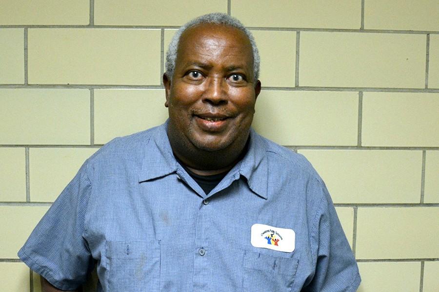 Ali Mohamed, retiring custodian