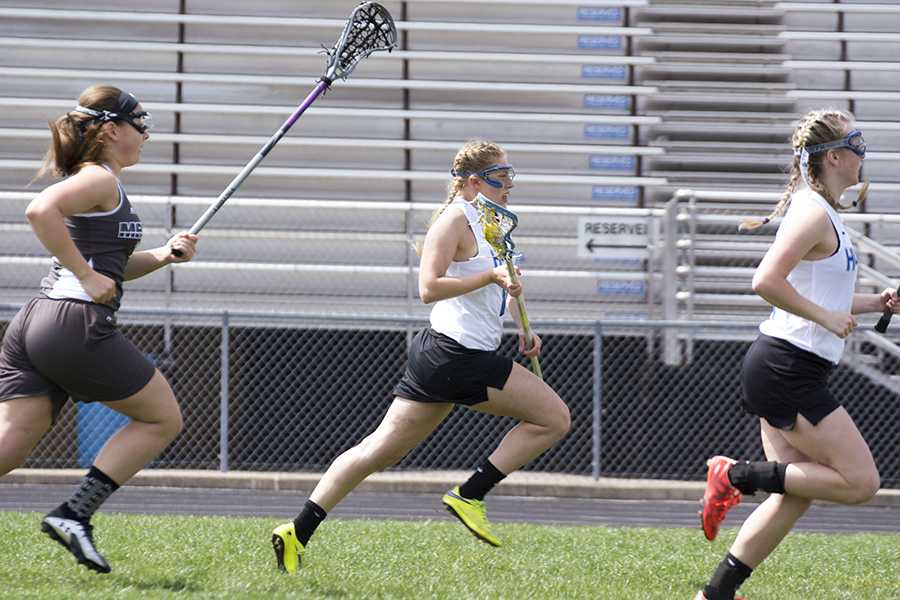 Girls lacrosse focusing on the Big 9 title