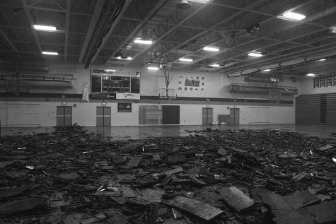 Water damage to the OHS gymnasium