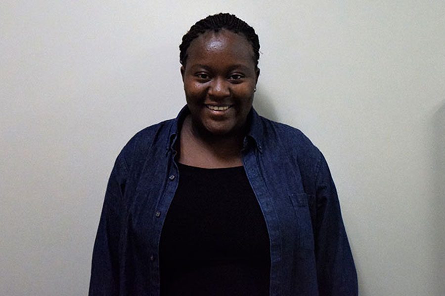 Exchange student Elizabeth Mukurazita from Zimbabwe