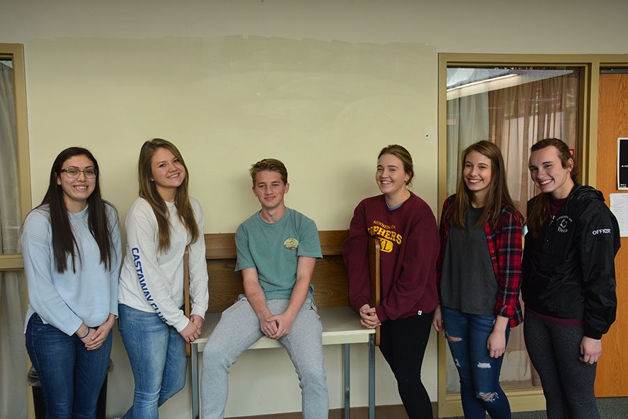 DECA Officers: Ivette Torres, Amanda Collins, Daniel Keller, Katie Segler, Sam Schuster, Amy Oldenburg