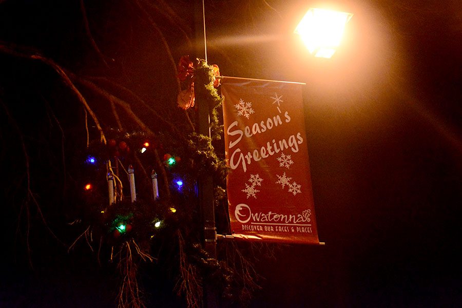 Seasons Greeting sign in Central Park