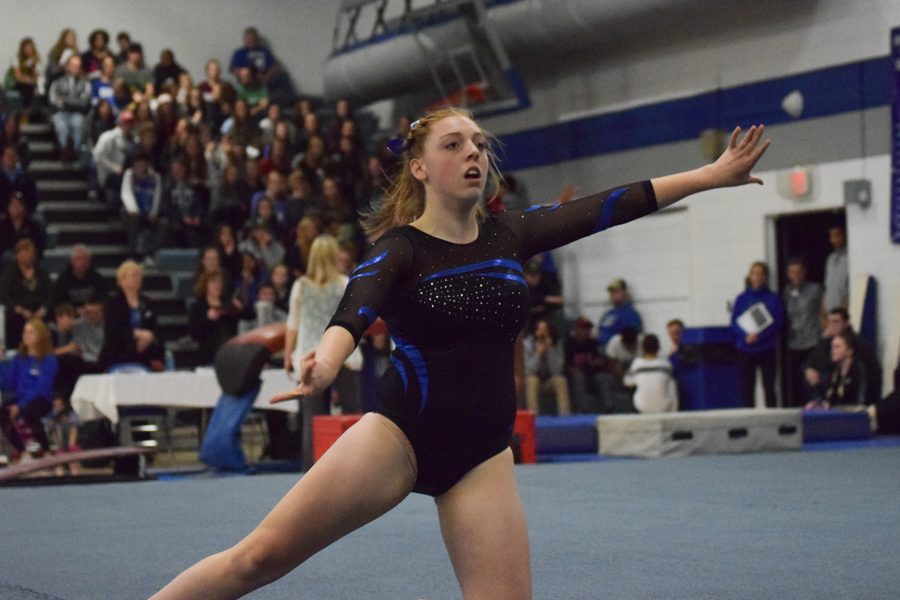 Grace Pick performs her floor routine