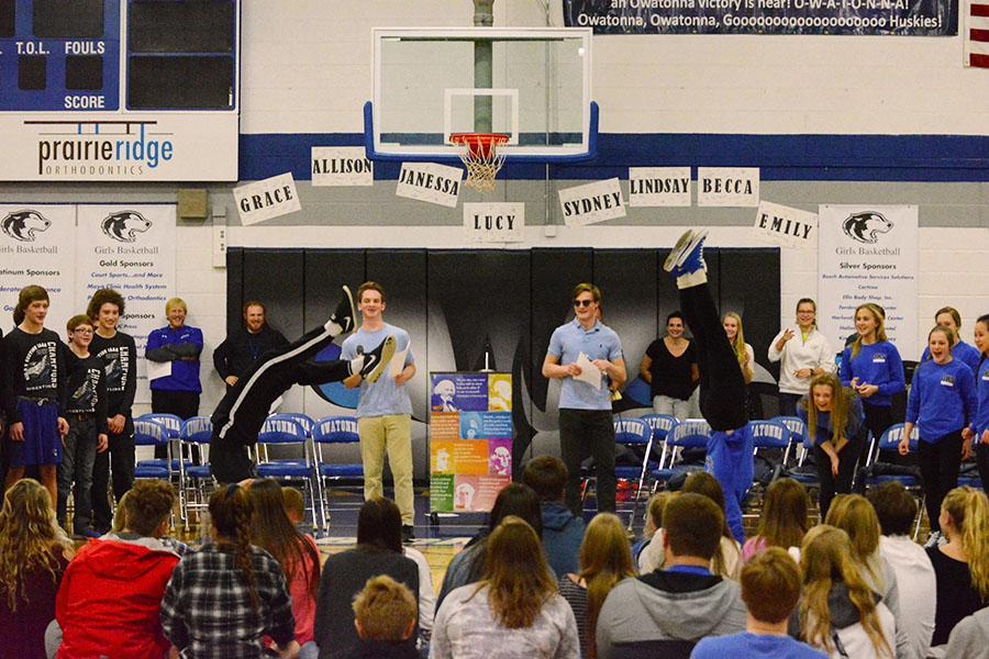 Wrestling and Gymnastics Pep Fest