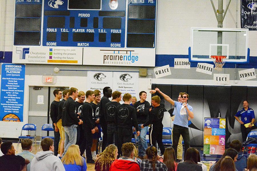 Wrestling and Gymnastics Pep Fest