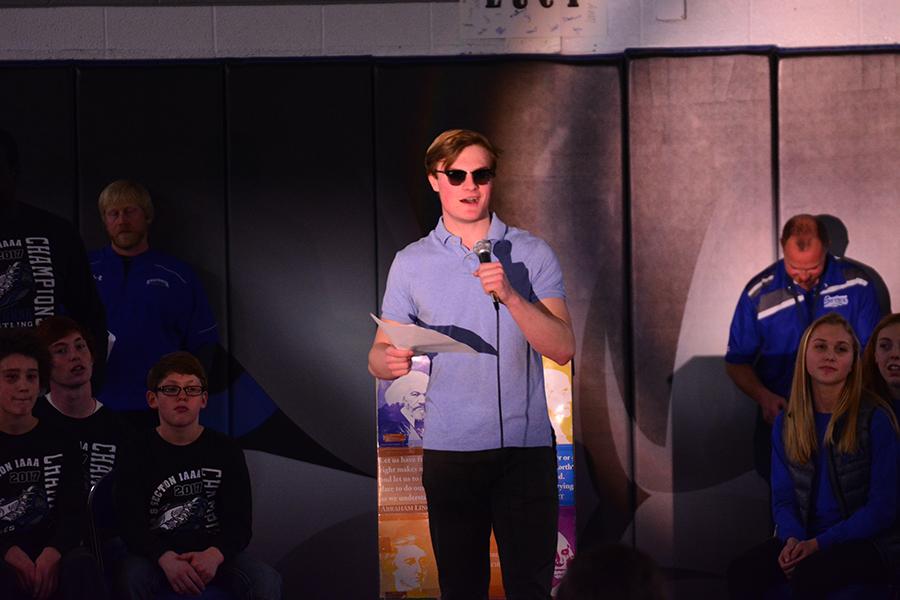 Wrestling and Gymnastics Pep Fest