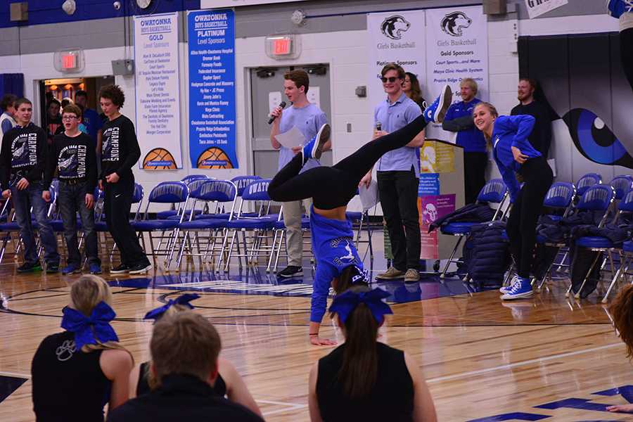 Wrestling and Gymnastics Pep Fest
