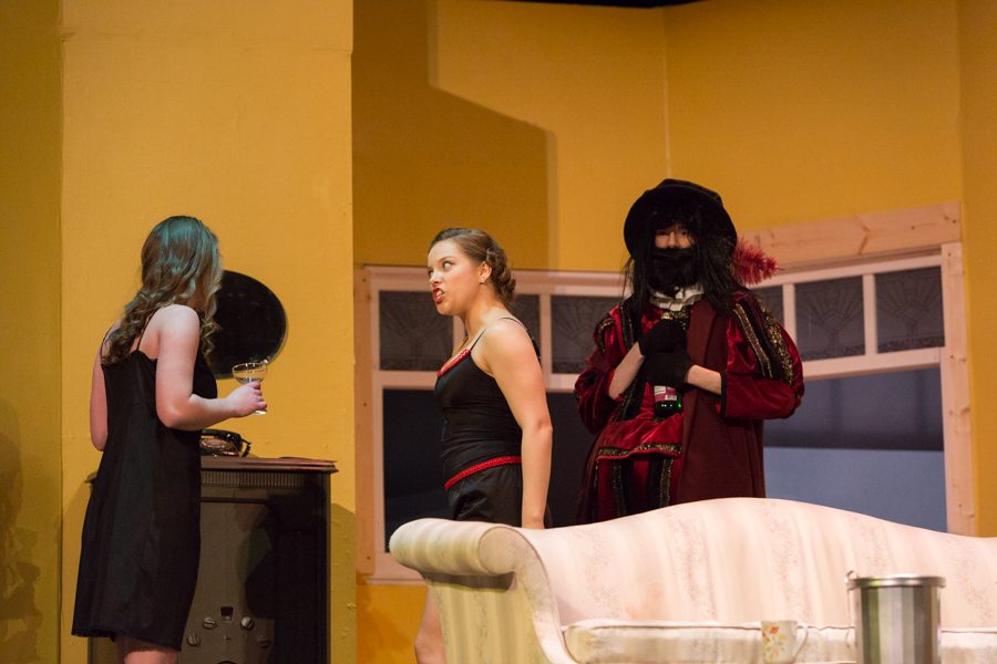 Diana argues to Maggie with a confused Tito watching
(Greta Jacobson, Kyra Rahn and Jacob Wright)