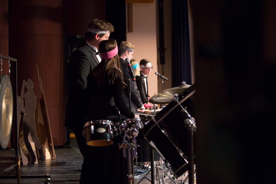 The OHS Percussion Ensemble composed of Ally Lenz, Harrison Kuhn, Zach Barret, Hannah Gebur and Scott Kingland perform Sizzle