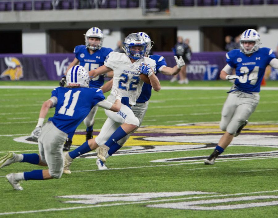 Junior Jason Williamson runs upfield