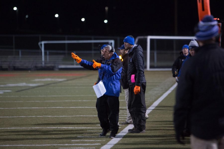 Coach Jeff Williams calling plays