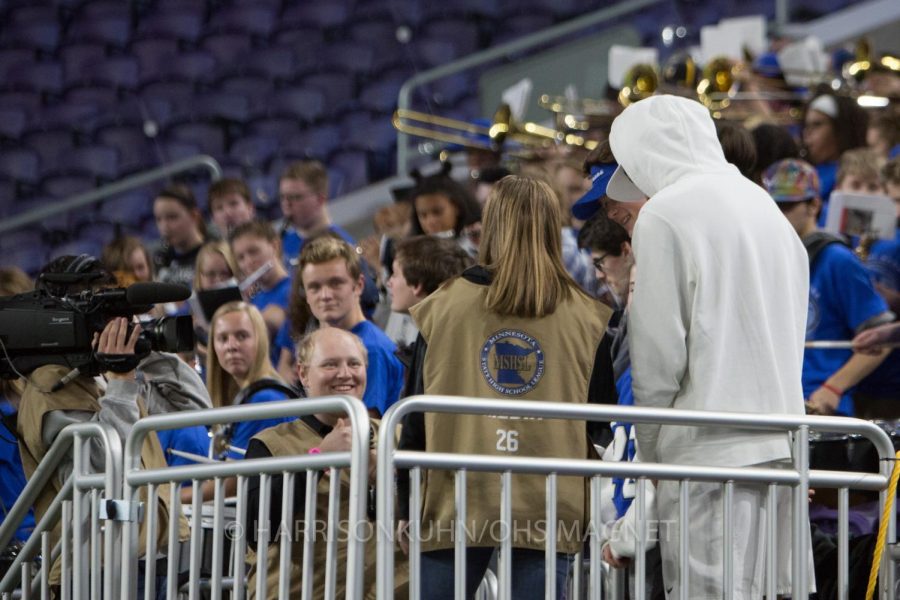 The student section is interviewed by 45TV