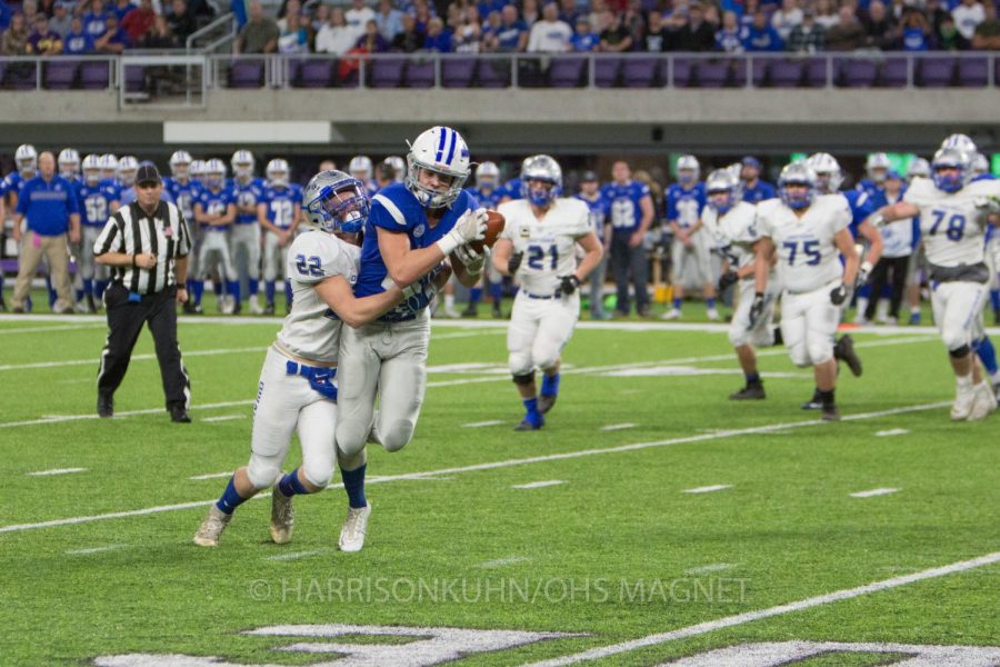 Jason Williamson tackles a Brainerd receiver