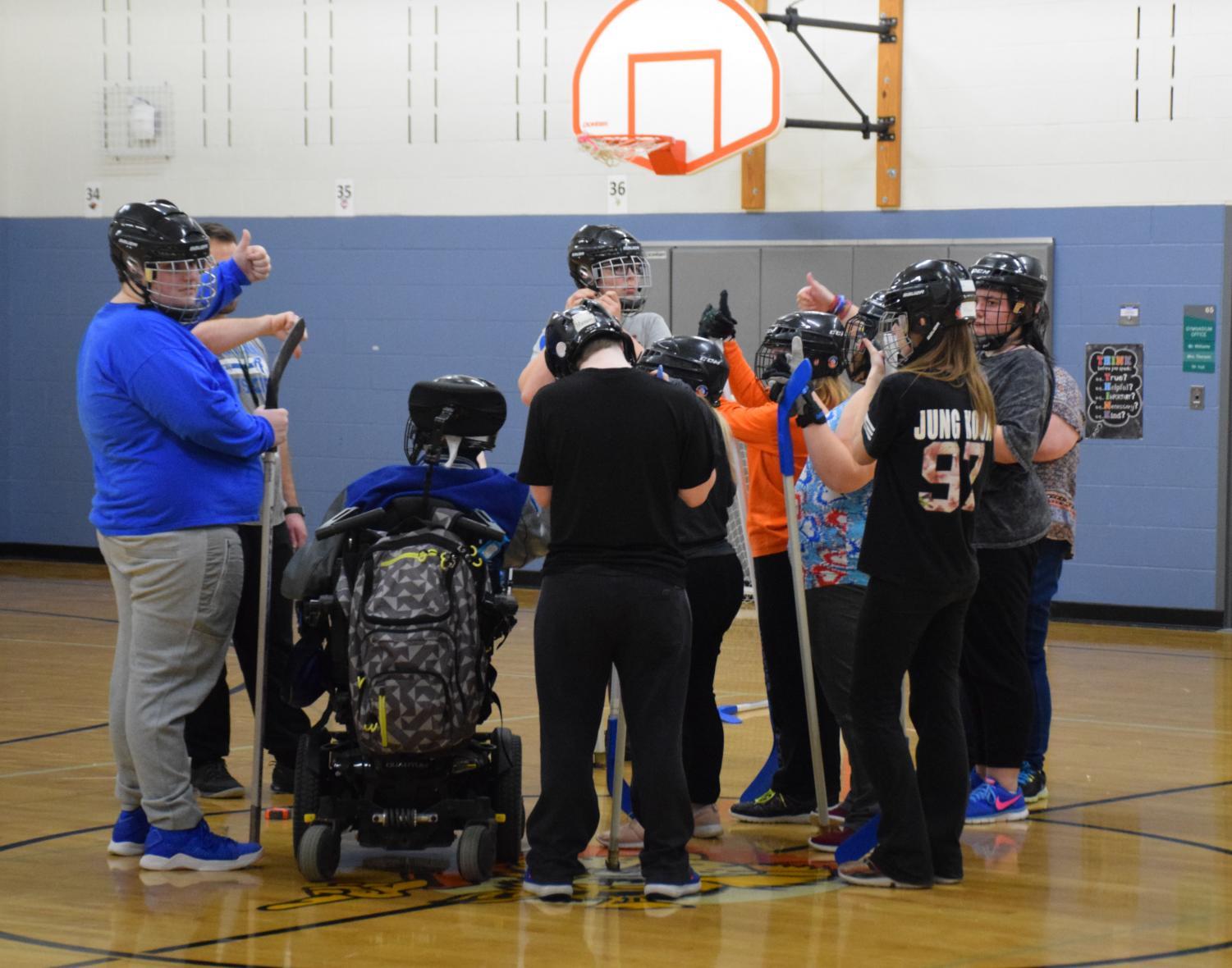 Adapted floor hockey takes the home court