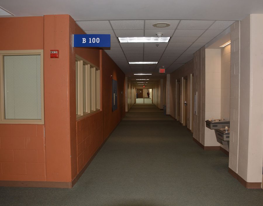 Hallways used daily for after school athletic warmup and practices