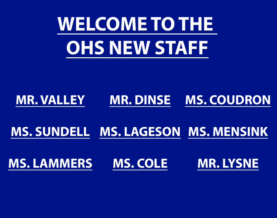 Welcome to the OHS new staff members