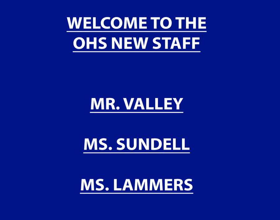 Welcome to the OHS new staff members