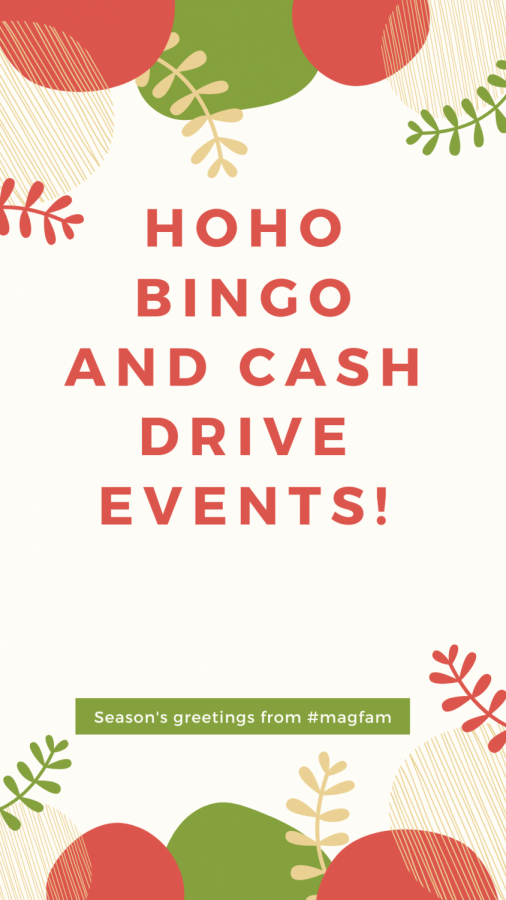 Cash Drive and HoHo Bingo are events run by the Student Council at OHS