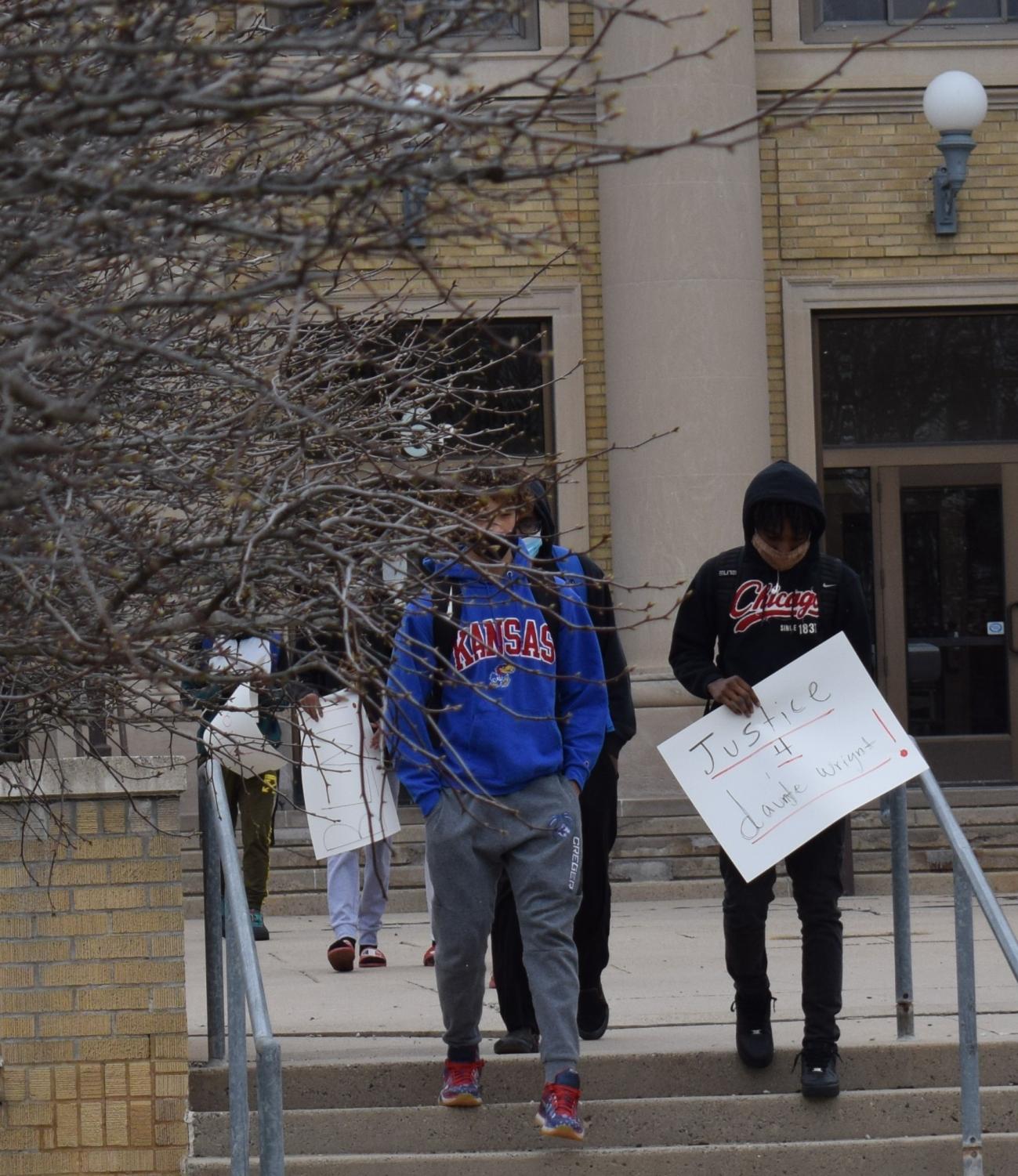 Students participate in state walk out