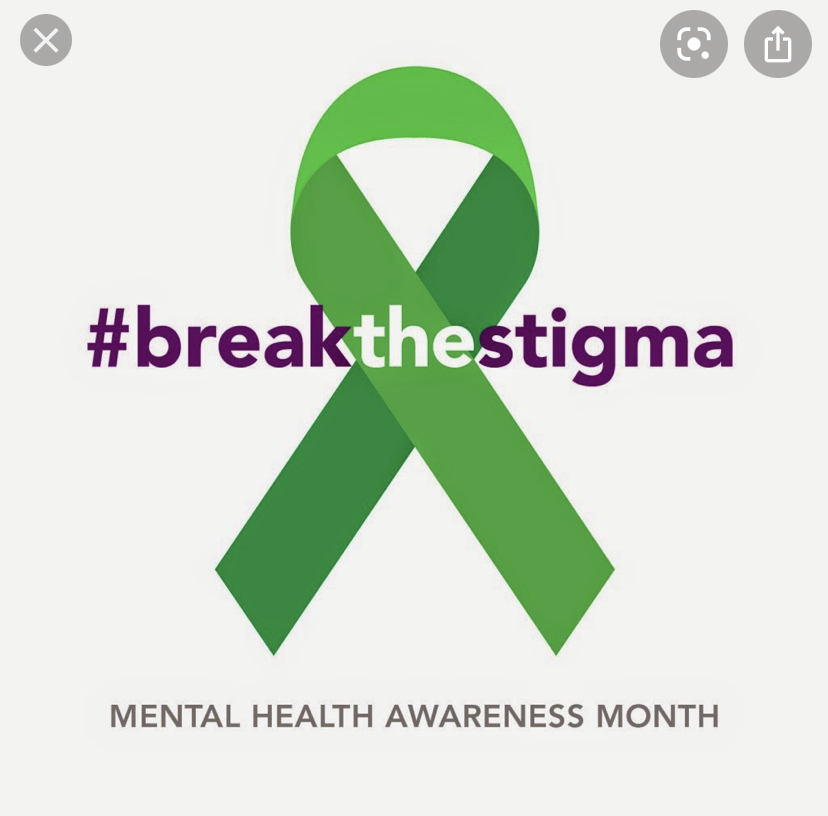 Breaking the stigma around mental health. 
Source:hrcsb.org