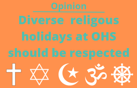 OHS students and staff celebrate a variety of holidays that should all be respected.