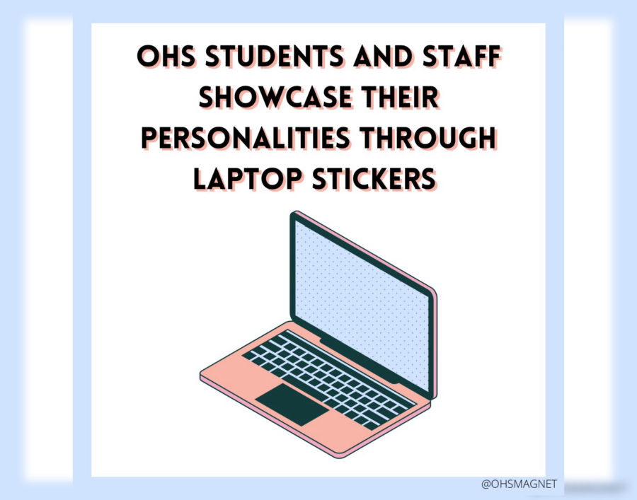 OHS students and staff showcase their personalities through laptop stickers