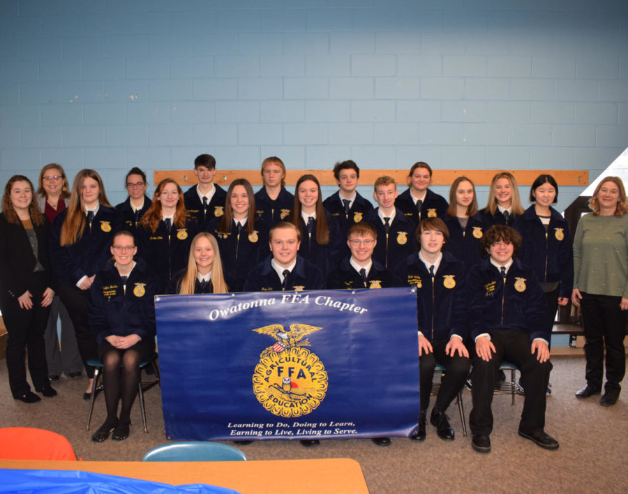 Members of the FFA at the annual appreciation breakfast.