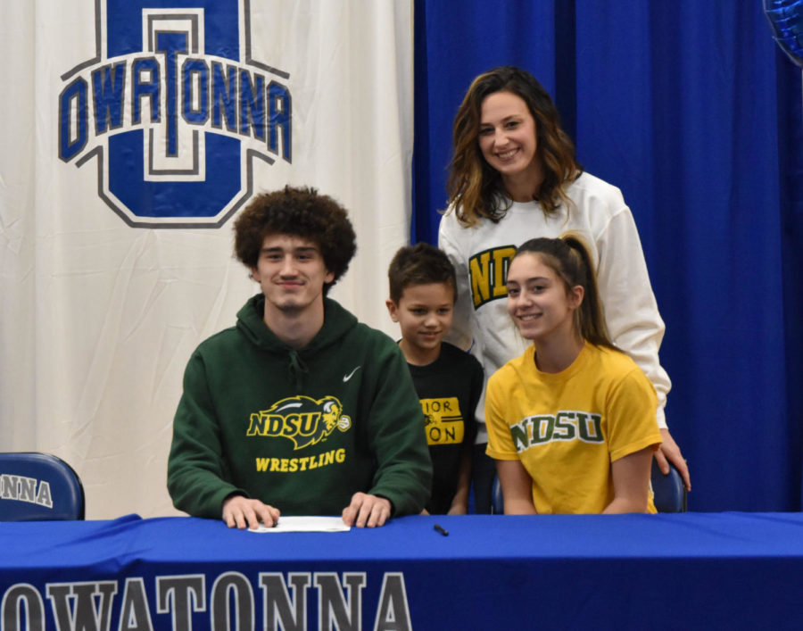 Landen Johnson Sighing with North Dakota State University to continue his wrestling and academic career 