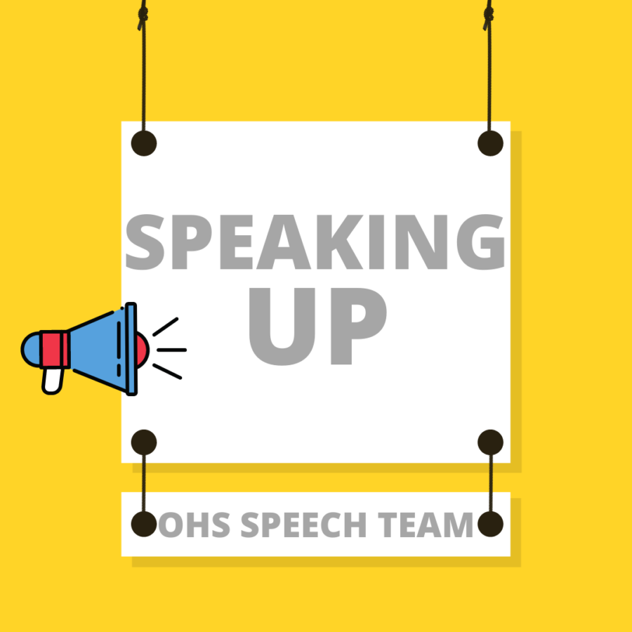 The OHS Speech team shows off their skills at each of their meets. 