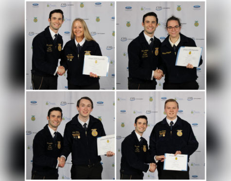 Four OHS FFA Members Receive State Degrees