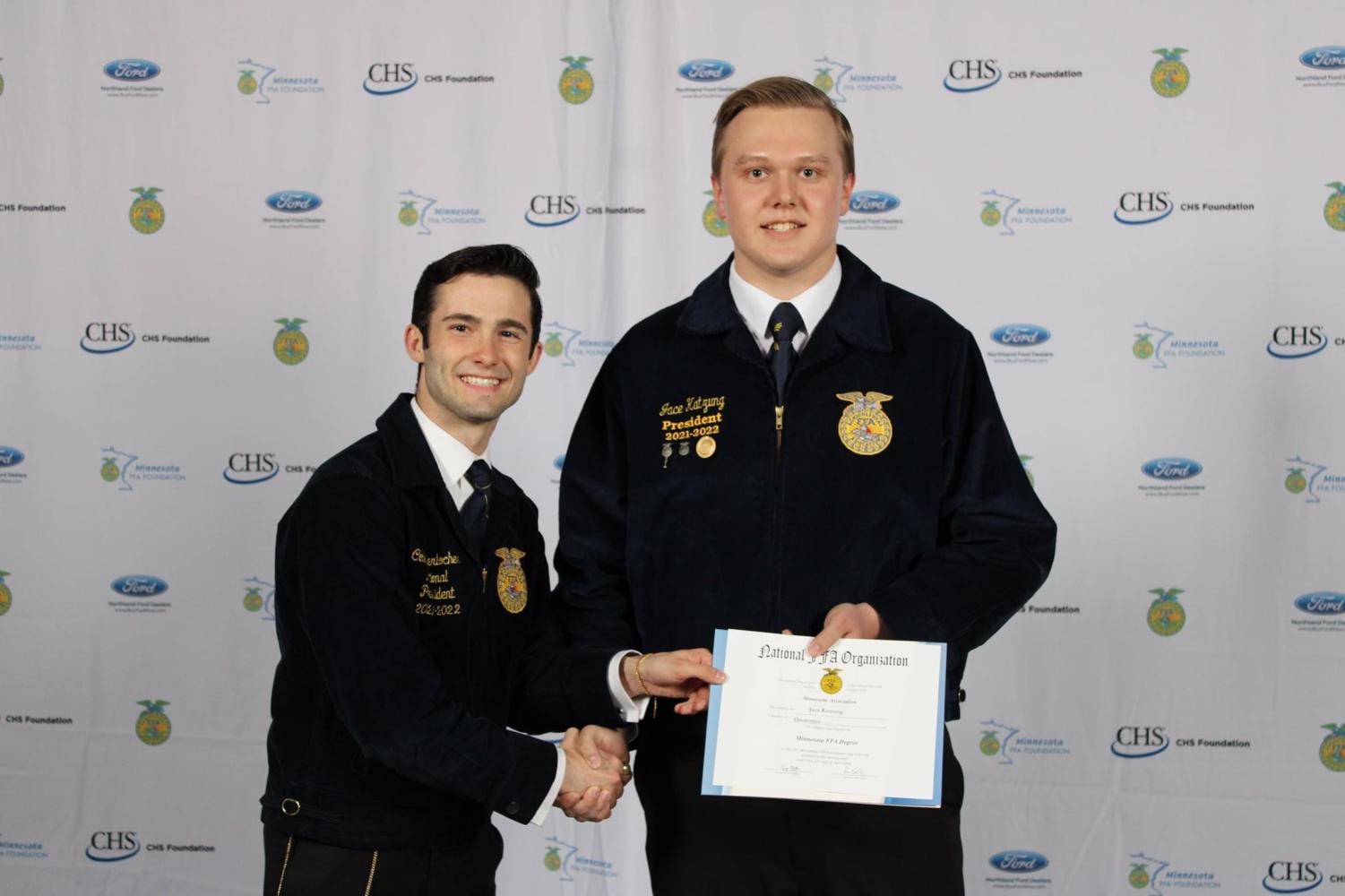 Four OHS FFA Members Receive State Degrees