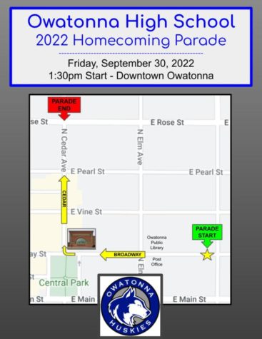 Parade starts at 1:30 and travels through downtown.