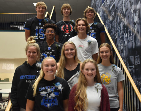 King Candidates:(Top) Justin Gleason, David Smith, Collin Vick, Aidan Charles and Sevy Enter. Queen Candidates: (Middle/Bottom)
Paiton Glynn, Ava Eitrheim, Lauren Waypa, Kate Havelka and Makenna Hovey.