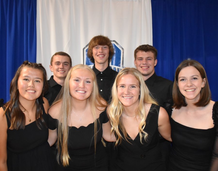 The NHS board members after the induction ceremony on Monday, Oct. 10. 