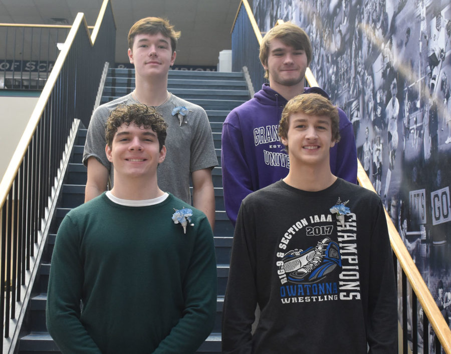 Snow Week 2023 Top 5  King Candidates:
Top Row L-R: Blake Burmeister, Benny Bangs
Front Row L-R: Coda Richardson, Cael Robb
Not Pictured: Drew Henson