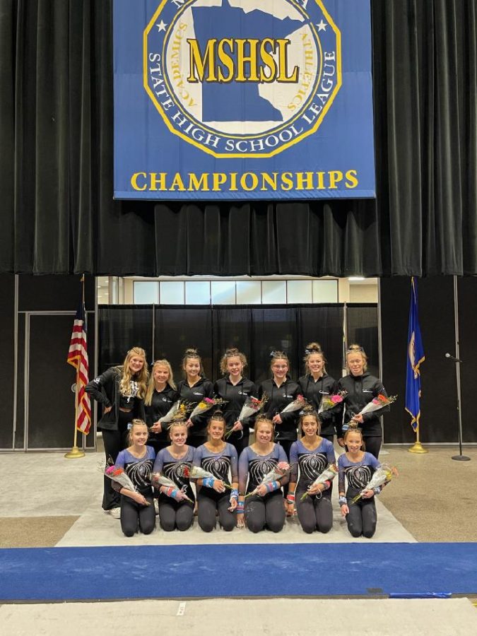OHS Gymnastics team placed third at the Minnesota State Gymnastics Championship.