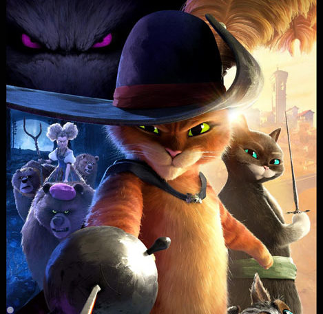 Dreamworks Puss in Boots: The Last Wish official movie poster. Puss in Boots movie teaches the importance of strong friendships.