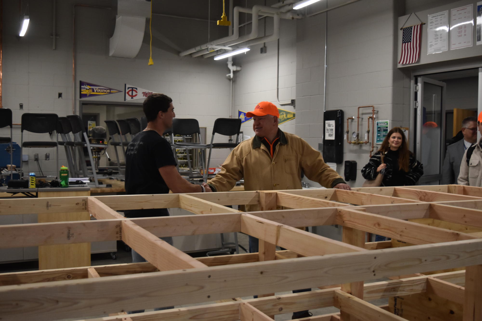 Governor Tim Walz tours new OHS