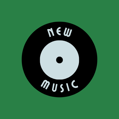 Canva graphic displaying the words New Music on a vinyl record.